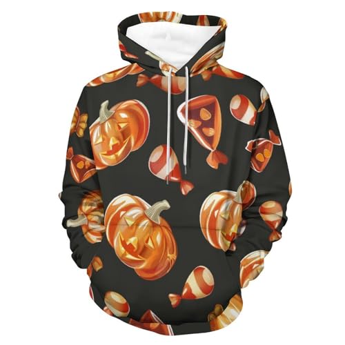 Citrouille Cartoon Sweat à Capuche Hoodie Manches Longues Sweatshirt Pullover