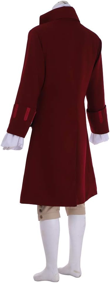1791's lady Hamilton Cosplay Aaron Burr Costume Civil War Drama Colonial Men Suit