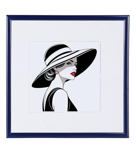 IDEAL TREND New Lifestyle Kunststoff Bilderrahmen quadratisch Foto Rahmen Picture Frame Collage: Farbe: Blau | Format: 30x30