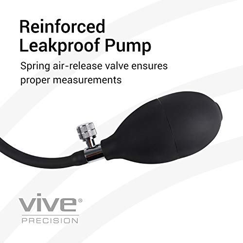 Vive Precision Aneroid Sphygmomanometer Manual Blood Pressure Cuff With Case - Bp Kit Monitor For Adults, Nurses - One Hand, One Tube Upper Arm Cuff Machine - Bpm Meter Device For Professionals #TOP7