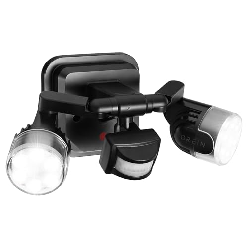 OREiN Led Außenleuchte mit Bewegungsmelder Außen 1600Lm, 12W...