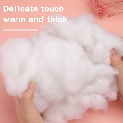 BUTUZE Polyester Fiber, High Resilience Fill Fiber, Premium Fiber Fill, Stuffing for Small Dolls Part Pillow Comforter DIY Pets Bed, 600g/1.4LB Recyclable