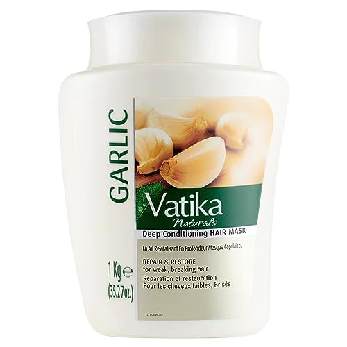 Vatika Naturals Hair Conditioning Mask - Deep Conditioning for Dry, Damaged Hair - Nourishing Hair Mask with Garlic Extracts - 1KG