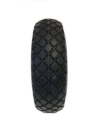 10" Hand Truck Tire Utility Wheel and Tire 3.00-4 (Flat Free Design)