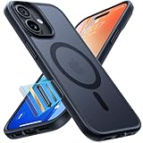 TORRAS iPhone 17 用ケース 【米軍進化耐衝撃・高性能Magsafe対応】指紋防止 黄変防止 米軍保護工学 マグネット搭載 衝撃吸収 頑丈 カメラコントロールボタン付き ストラップホール 半透明 Guardian-Mag ブラック