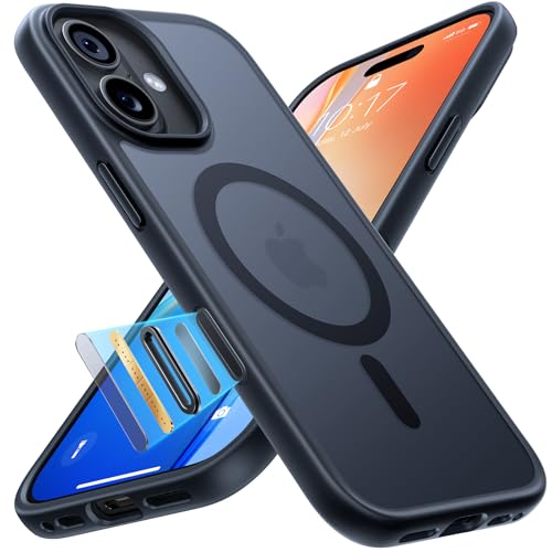 TORRAS for iPhone 17 Case with MagSafe, 12FT Military Grade Shockproof, Durable & Sturdy & Velvety Touch, Magnetic Protective case for iphone 17 cover, Matte Black