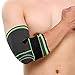 EWUROI 1 Pair Elbow Pads Breathable Support Basketball Football Protector Sleeve Brace Guard Soft Pad Volleyball Silicone
