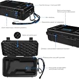 Lekufee Wodoodporne Twarde Etui Podróżne dla Insta360 Flow 2 Pro, AI Tracker, Spotlight i innych akcesoriów (tylko etui)