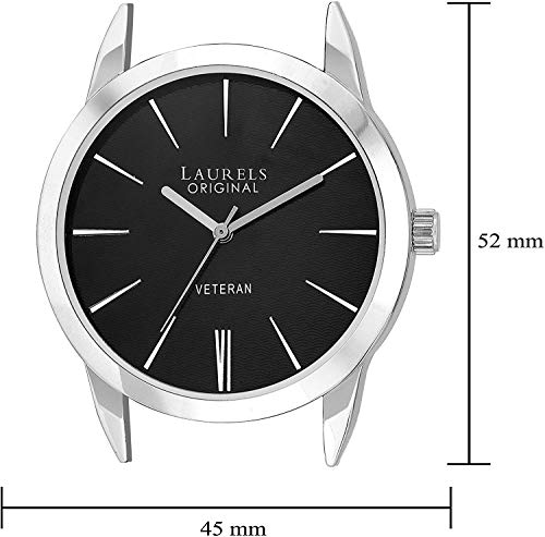 Image of Laurels Polo Black Dial Analog Wrist Watch - For Men
