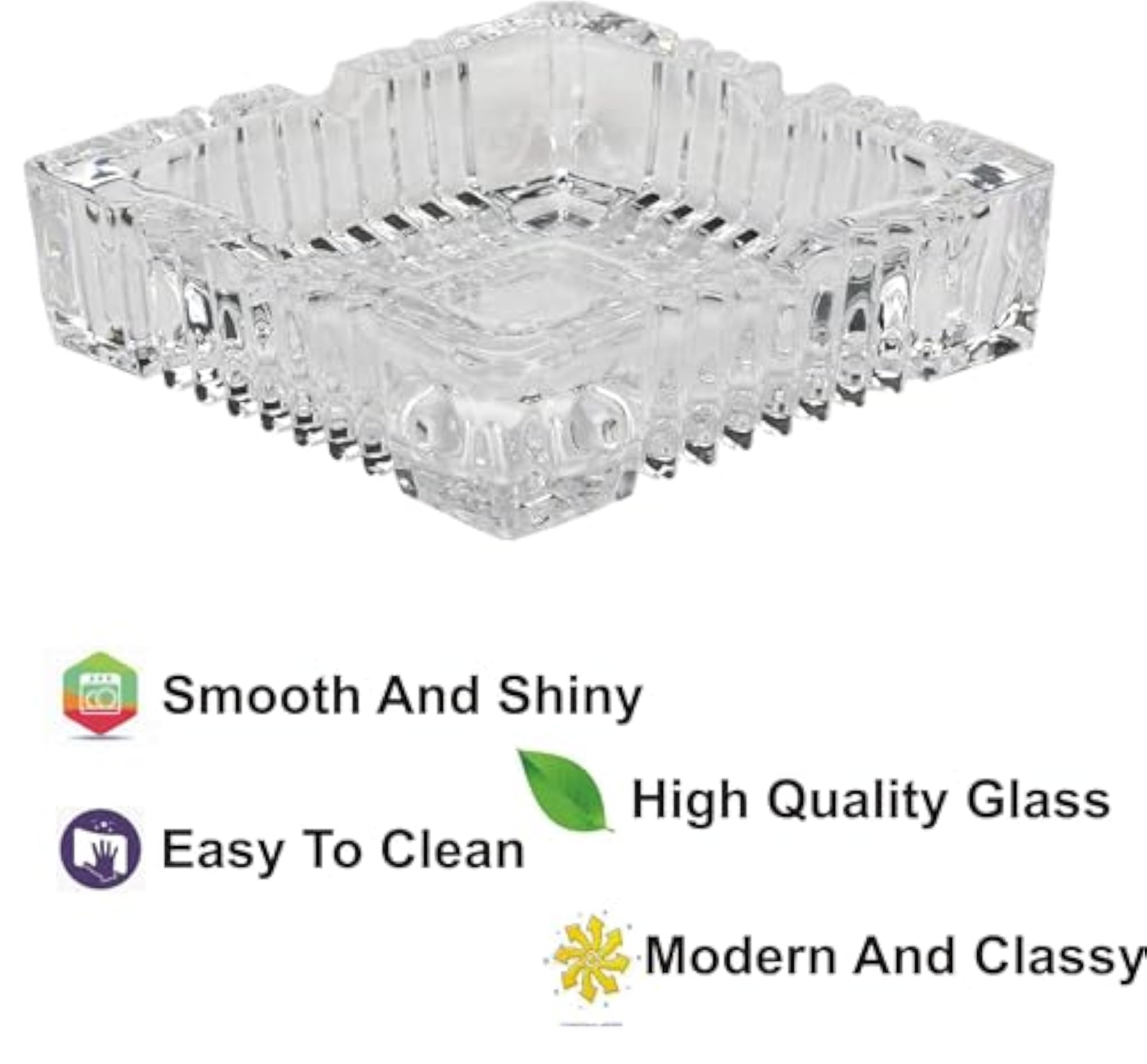 Cool Glass Ash Tray, Sleek Design for Stylish Use