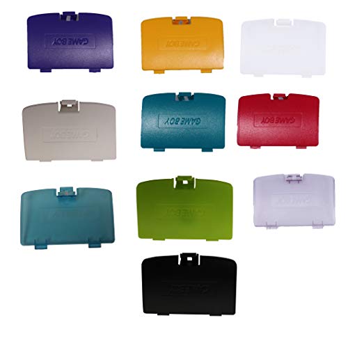Batterie Gameboy Color, pièces en Plastique de Couverture arrière de réparation ENDARK Couvercle de Porte de Batterie de Remplacement pour Le système de Couleur Nintendo GBC Gameboy