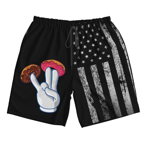 2 in The Pink 1 in The Stink Dirty Humor Swim Trunks Hawaiian Beach Short Quick Dry Board Shorts Breathable Fit2