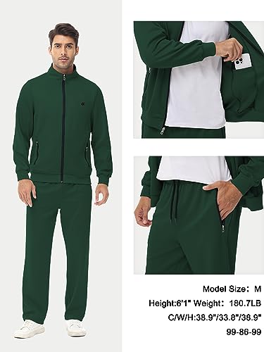 yuyangdpb Men's Tracksuits 2 Piece Outfits Full Zip Sports Sweatsuit Jogging Suits3