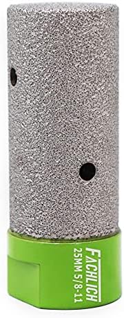 FACHLICH Diamond Finger Bit 25mm Granite Milling Bit 1" for Enlarging and Shaping or Round Bevel Existing Holes in Porcelain Hard Ceramic Granite and Marble