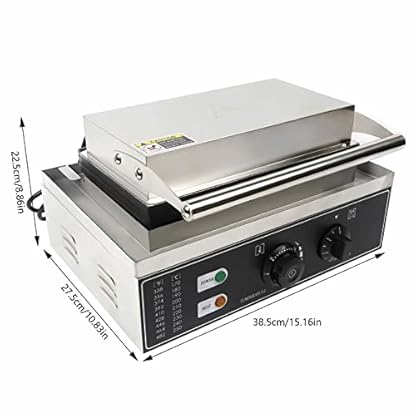 HarBin-Star Waffeleisen, Edelstahl Waffelgerät Waffle Maker Stiel Waffelmaschine Waffel am Stiel 1500W – Bild 4
