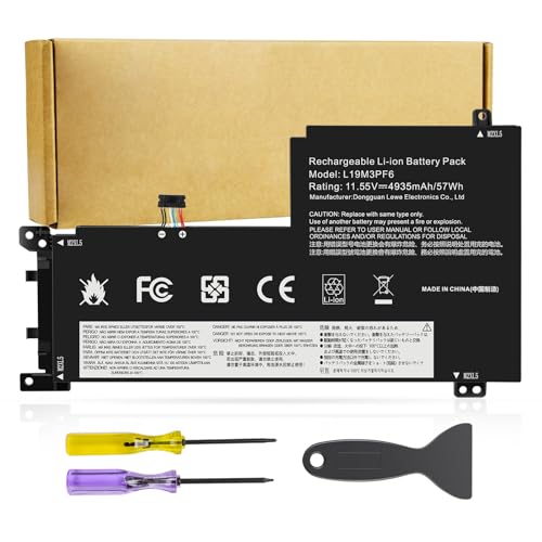 L19M3PF6 L19L3PF2 L19C3PF5 Battery Replacement for Lenovo Ideapad 5-15IIL05 5-15ARE05 5-15ITL05 5-15ARE05 5 15IAL7 5 15ABA7 Series L19L3PF2 L19C3PF5 L19M4PF1 L19L4PF1 L19C4PF1 L19D3PF3 L19C3PF4
