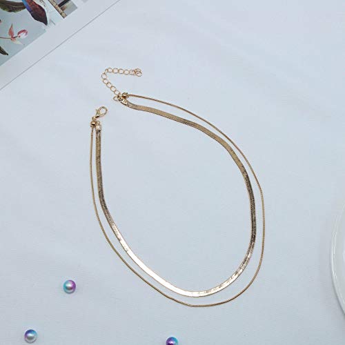 TseenYi - Collana a girocollo con catena con