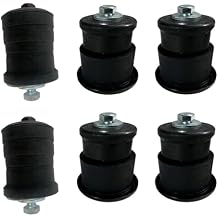 طقم بطانة تثبيت الجسم المطاطي المكون من 6 قطع 924-345 924-050 متوافق مع فورد F-250 F-350 F-450 F-550 Super Duty 1999 2000 2001 2002 2003، موضع الجسم 1 2 3 بيك اب قياسي بكابينة ممتدة