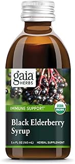Gaia Herbs Black Elderberry Syrup - Daily Immune Support with Antioxidants, Organic Sambucus