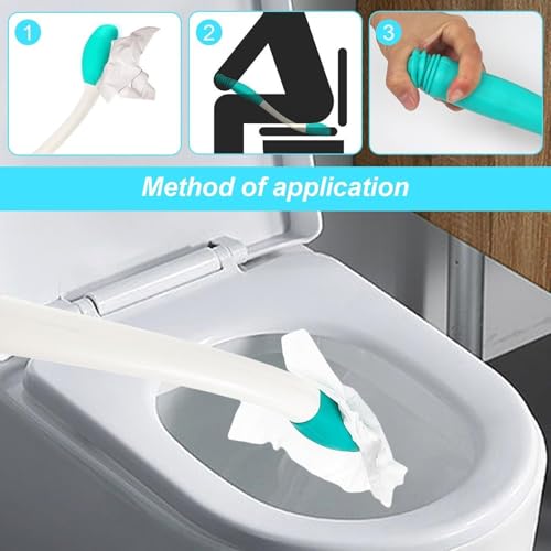 Butt Wiper Set - 3 Toilet Aids for Wiping Tool Butt Cleaner, Bidet Bath Brush Long Handle Bottom Buddy Wiping Aid for Disabled, Self Wipe Tools Personal Hygiene Kit Portable for Hospital Daily Travel - Image 5