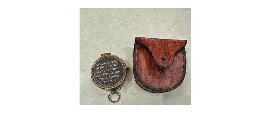 Brújula náutica de latón, brújula marina antigua vintage, brújula de bolsillo de latón, regalo miniatura 3