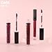 evpct 3Pcs Dark Red Purple Plum Matte Liquid Lipstick Sets for Women Matte Lip Stain Long Lasting Waterproof, Burgundy Blood Blue Red lipstick, Black Cherry Maroon Gothic 24 Hours Magic Lipsticks