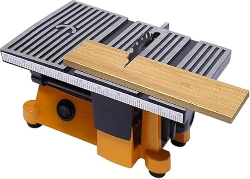 90W Mini Table Saw with 3 Blades, 4500RPM Precision Bench Saw