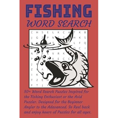 Fishing Word Search Puzzle Book: Word Searches with Easy To Read Print about Fishing, Angling, Tackle and more | 6x9 inches, 110 pages | 50+ Puzzles... Gift for Vacations, Holidays or Free Times