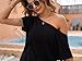 Poetsky Womens Tops and Blouses Short Sleeve Tops Summer T Shirts Casual Off The Shoulder Shirts, Black, M