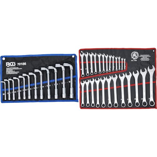 BGS 70186 | Jeu de clés à pipe | 8-19 mm | 12 pièces Diy 1198 | Jeu de clés mixtes | 6-32 mm | 25 pièces