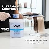 Dust Free Rapid Blue Powder Bleach Hair Lightener 500gram - Image 7