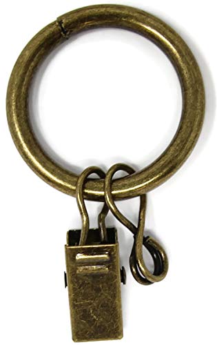 Urbanest Solid Metal Window Drapery Curtain Panel Ring with Eyelet, 1