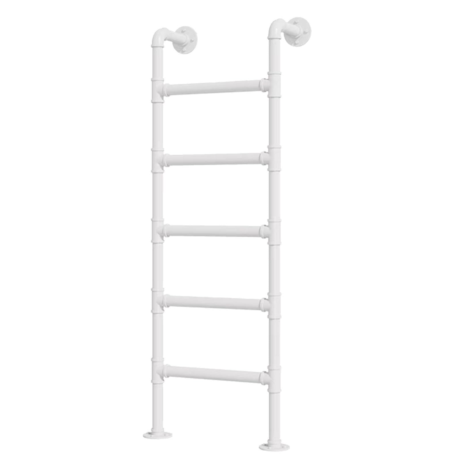 Échelle blanche pour loft escamotable et modulable pour intérieur et extérieur