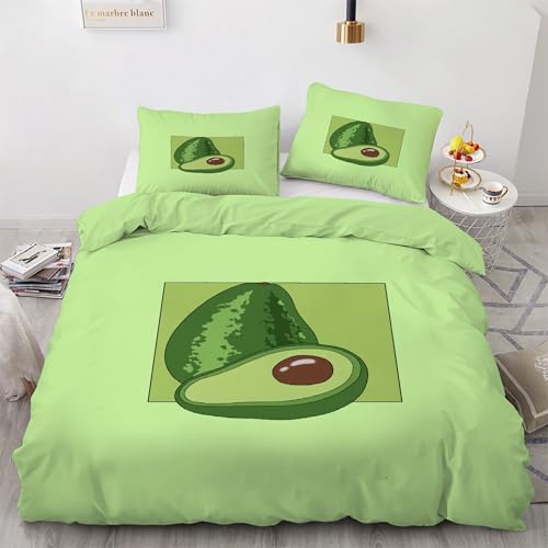 Housse Couette en Microfibre Douce 200x200 verte avec fermeture éclair - 2