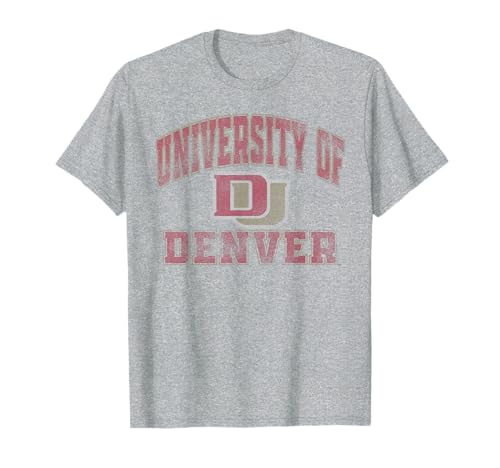 Denver Pioneers Vintage Worn Gray Officially Licensed T-Shirt