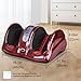 H&B Luxuries Shiatsu Foot Massager Machine with Remote Controller, Kneading and Rolling Home Massagers for Feet, Ankle, Calf, Leg, Ideally for Men, Women, Father, Mom Parents and The Elderly, Red