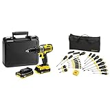 destornillador electrico black decker 18v producto 1: Taladro percutor a batería 18V con porta brocas sin llave de 13mm con bloqueo automático para un cambio fácil y rápido de los accesorios