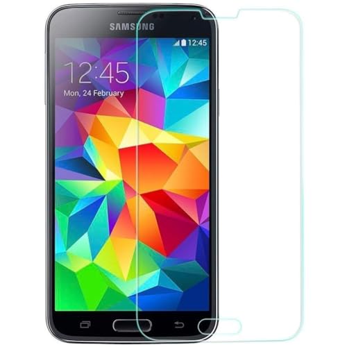 Tempered Glass Screen Protector for Compatible with Samsung Galaxy S5 - HD Clear 2.5D Round Edges Display Cover Guard