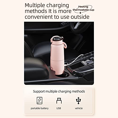 Qican Aquecedor de água portátil para fórmula de bebê 300ml ty Controle de temperatura preciso Bater