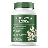 Rhodiola Rosea Supplement – 500mg Rhodiola Rosea Extract, Stress, Energy & Mood Support, Gluten-Free, Non-GMO, Vegetarian – 60 Capsules