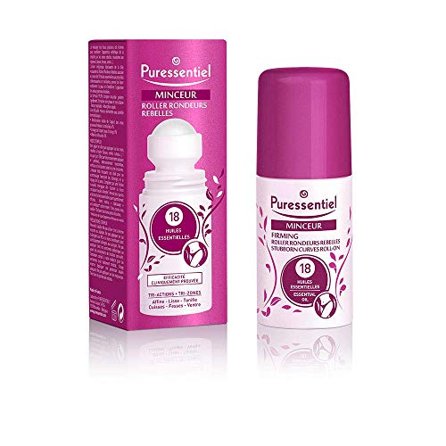 Puressentiel - Minceur - Roller Rondeurs Rebelles - Aux 18 huiles essentielles - Efficacité cliniquement prouvée - Action lissante - Cuisses, fesses, et ventre - 75 ml