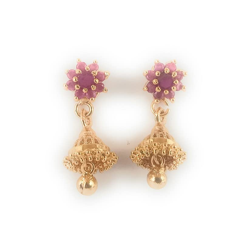CUTE GOLD One Gram Gold Plated Fashion Jewellery Traditional Covering Earring for Women & Girls (B09XY5DGHL) Amazon Price History, Amazon Price Tracker