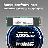 Crucial E100 2TB M.2 NVMe PCIe Gen4 Internal SSD, Up to 5,000MB/s, Laptop & Desktop Compatible - CT2000E100SSD8 - Image 2