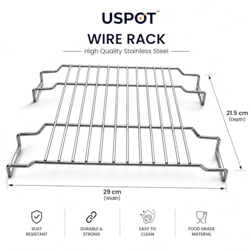 Image of USPOT Grill Jali for Induction & Gas Stove Stainless Steel Heat Diffuser - Universal Cooktop Infrared Grill Stand - Heavy-Duty Heat Diffuser Plate for Roti, Chapati & BBQ