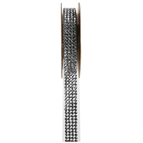 5267 Decorative Ribbon Rhinestone Sticker 15 mm x 1 m Silver
