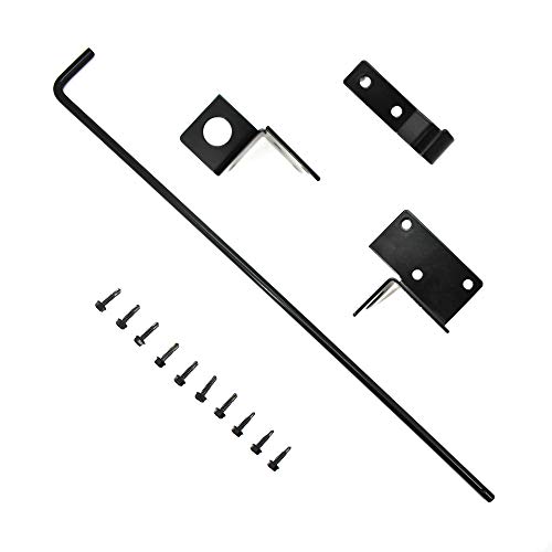 Cane Bolt Heavy Duty Gate Drop Rod 36 Inch Steel With Black Finish -1 Pack #TOP1