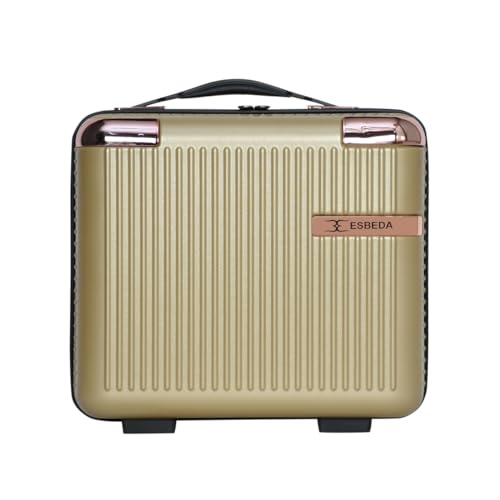 Image of ESBEDA Makeup Vanity Bag Hard Shell Vanity Cases For Women Portable Water Proof Cosmetic Travel Case, Toiletry Case With Zipper Cosmetic Bag, Hand Luggage Cosmetic Case