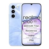 realme C100 Smartphone 5G, 4+128GB, Display 6,8" 144Hz,Batteria 6600mAh,Ricarica Rapida 45W, IP64,Resistenza Agli urti Robusta (Purple, 128, GB, 4, GB)
