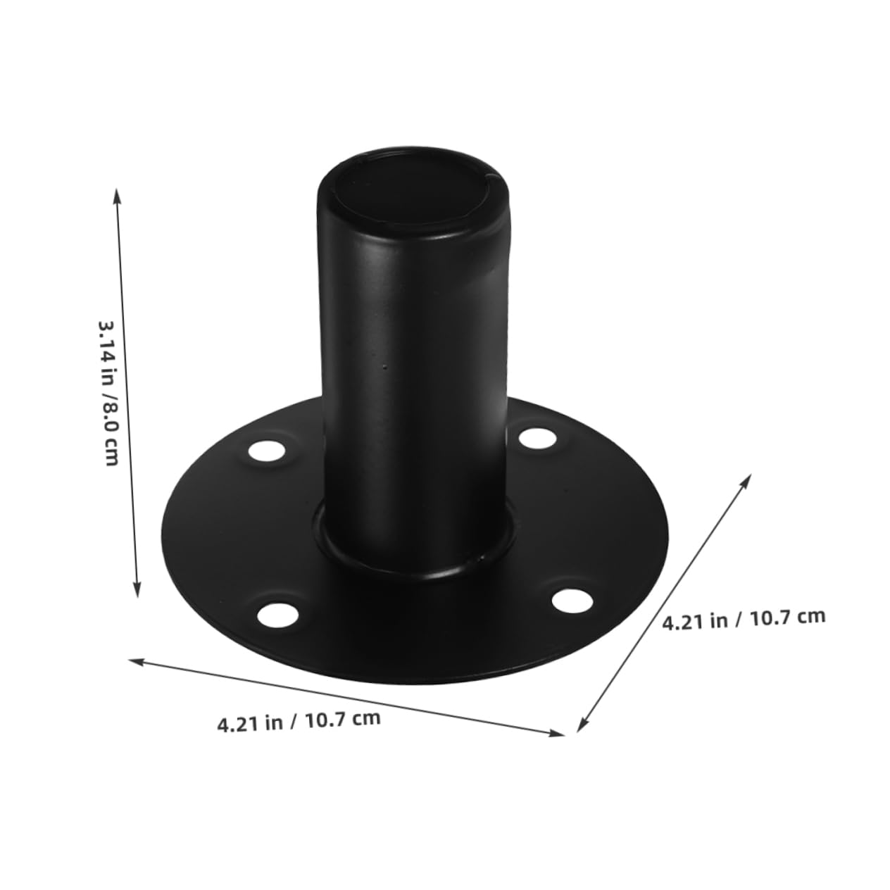 VILLCASE 3pcs Universal Aluminum Alloy Speaker Bracket Speaker Stand for Stage and Desktop Stable Support with Anti-Vibration Features