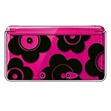 sslink ニンテンドー 3DS 対応 クリア ハード カバー 花柄（ブラック） t026 レトロ モノトーン フラワー